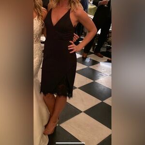 Navy ASTR midi occasion dress